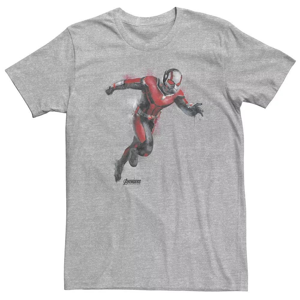 Big & Tall Marvel Avengers Endgame Ant-Man Spray Paint Tee, Men's, Size: Large Tall, Athletic Grey Product Image