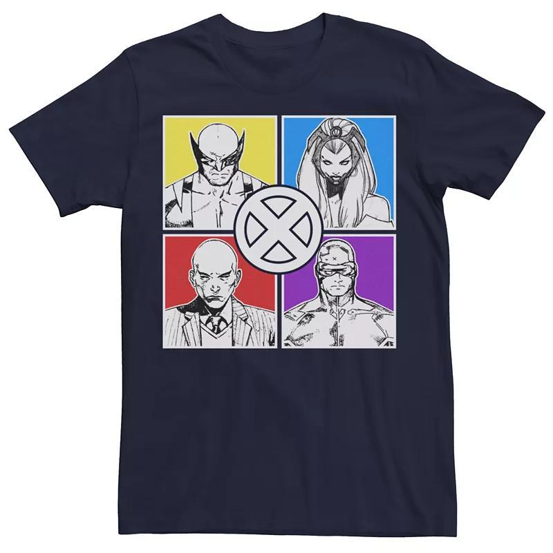 Men's Marvel X-Men Classic Sketch Graphic Tee, Size: Medium, Blue Product Image