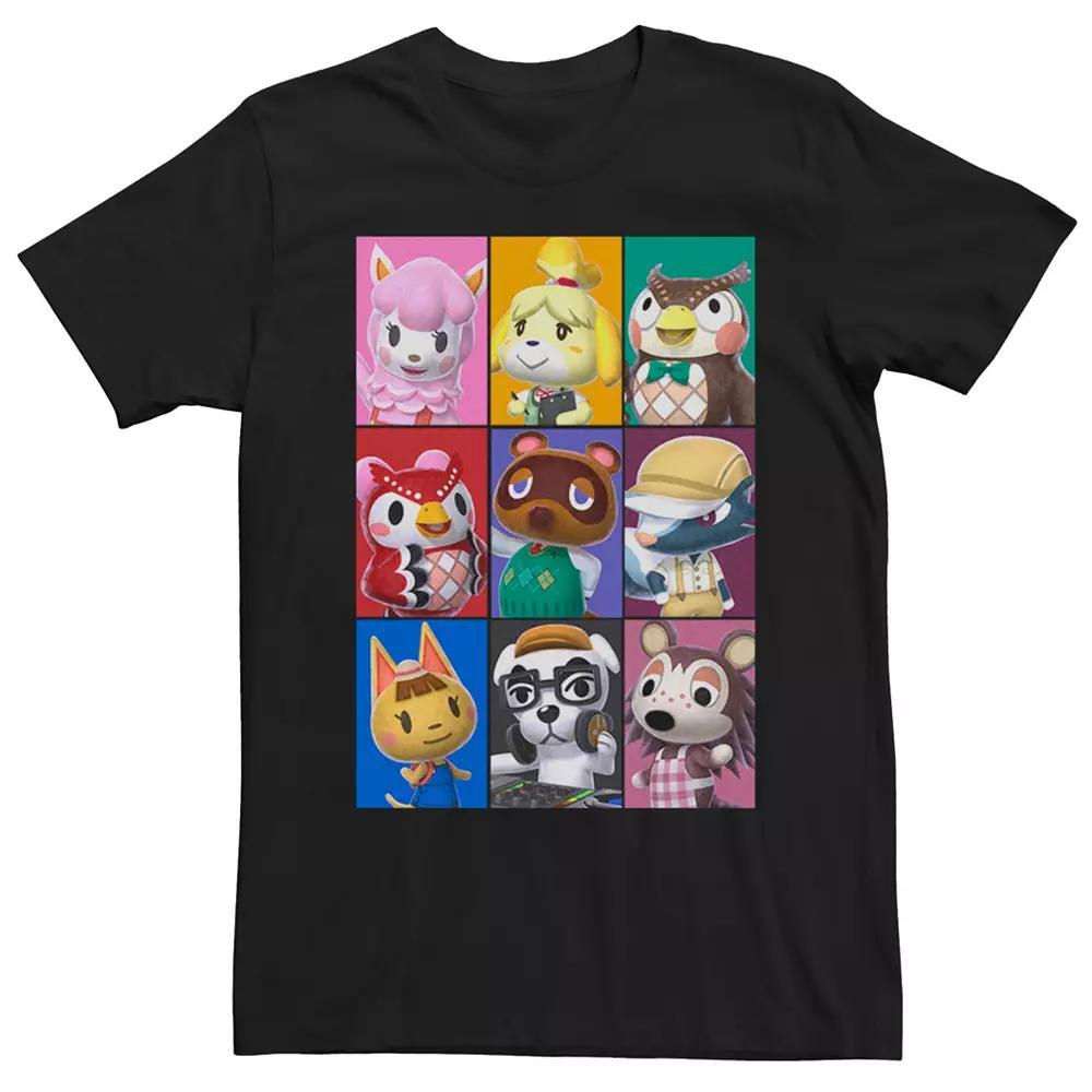 Men's Nintendo Animal Crossing 3x3 Character Blocks Short Sleeve Tee,  Product Image