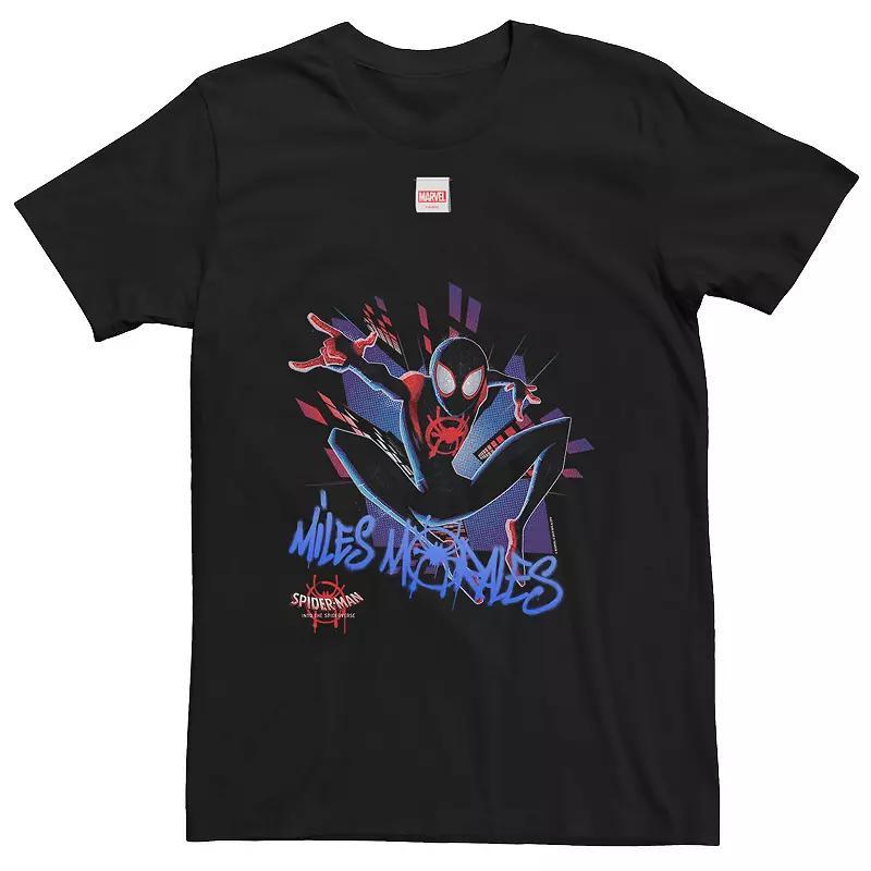 Big & Tall Marvel Spiderverse Spidey Graffiti Explosion Tee, Mens Product Image