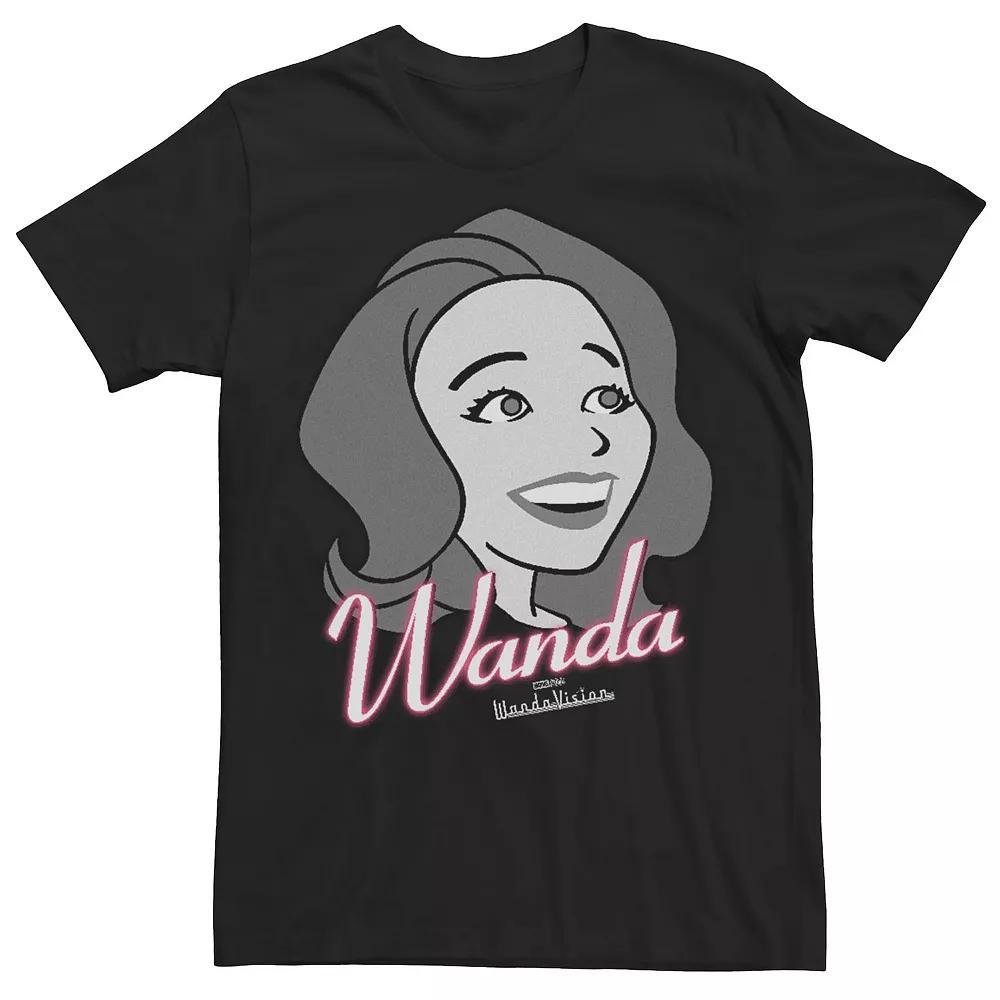 Men's Marvel WandaVision Character Wanda Smiling Splash Tee,  Product Image