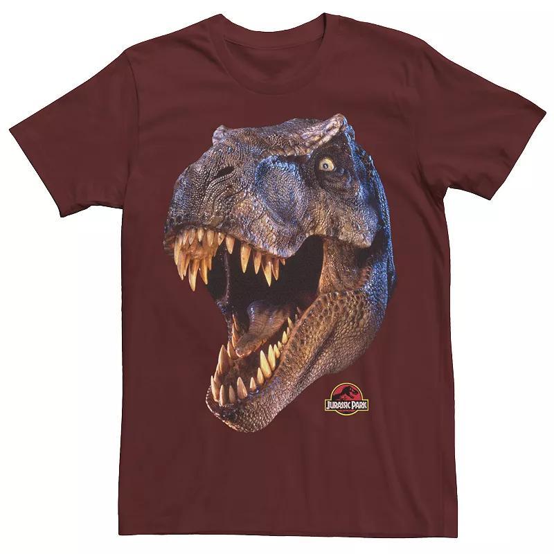 Men's Jurassic Park T-Rex Head Roar Tee, Size: Medium, Blue Product Image