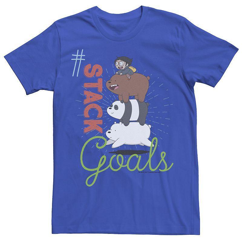 Mens We Bare Bears This My Squad Patch Tee Grey Product Image