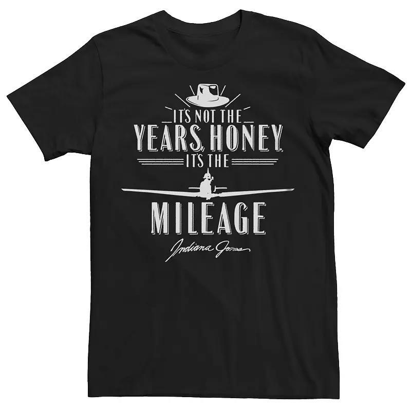 Big & Tall Indiana Jones and the Raiders of the Lost Ark It's the Mileage Quote Graphic Tee, Men's, Size: XXL Tall, Black Product Image