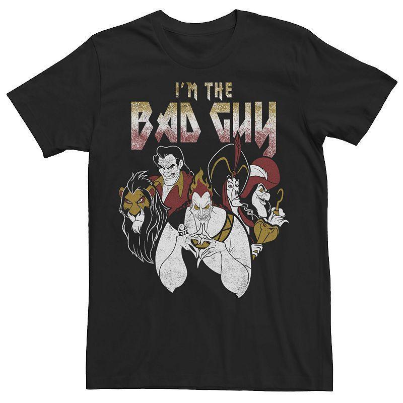 Disney Villains Men's I'm The Bad Guy Group Portrait Tee, Size: XL, Black Product Image