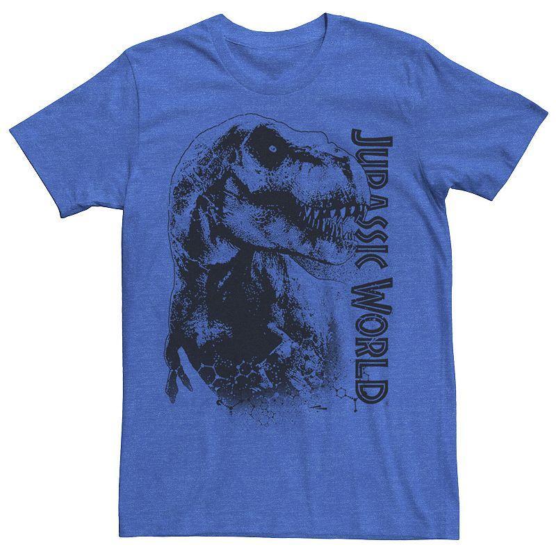 Men's Jurassic Park Tyrannosaurous Says Send More Tourists Tee, Size: Small, Royal Grey Product Image