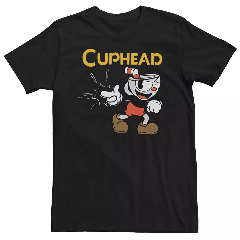 Big & Tall Cuphead Distressed Logo Tee, Men's,  Product Image