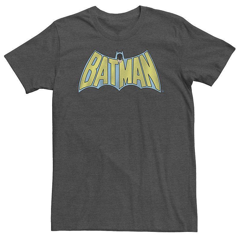 Big & Tall DC Comics Batman Vintage Bold Text Logo Tee, Men's,  Product Image