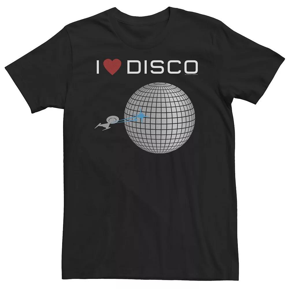 Big & Tall Star Trek I Love Disco Simple Portrait Tee, Mens Product Image