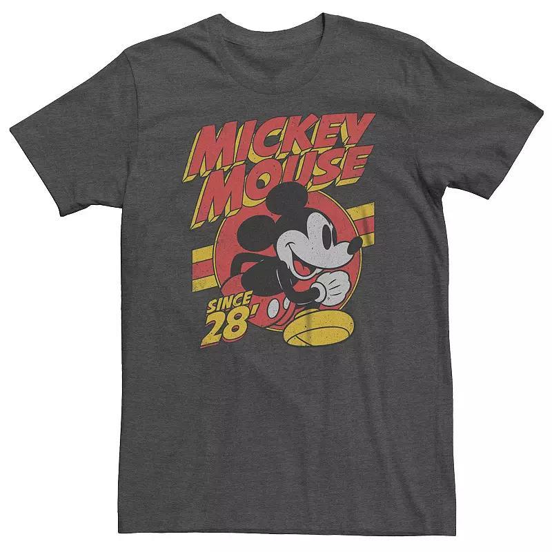 Disney's Mickey Mouse & Friends Big & Tall Classic Mouse Circle Since 28 Graphic Tee, Men's, Size: XL Tall, Grey Heather Product Image