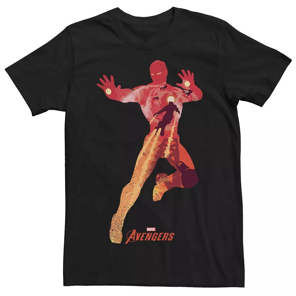 Men's Marvel Avengers Iron Man Scene Silhouette Fill Tee,  Product Image