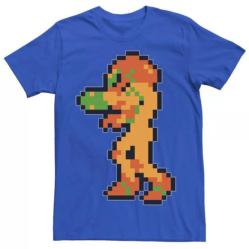 Men's Nintendo Samus Suit Colorful Pixelated Tee, Size: Small, Royal Product Image