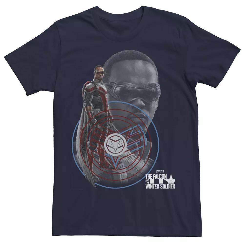 Big & Tall Marvel The Falcon And The Winter Soldier Falcon Hero Poster Tee, Men's,  Product Image