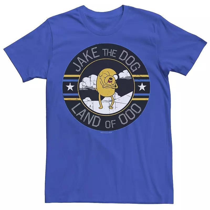 Men's Cartoon Network Adventure Time Jake The Dog Land Of Ooo Tee, Size: Large, Blue Heat Product Image