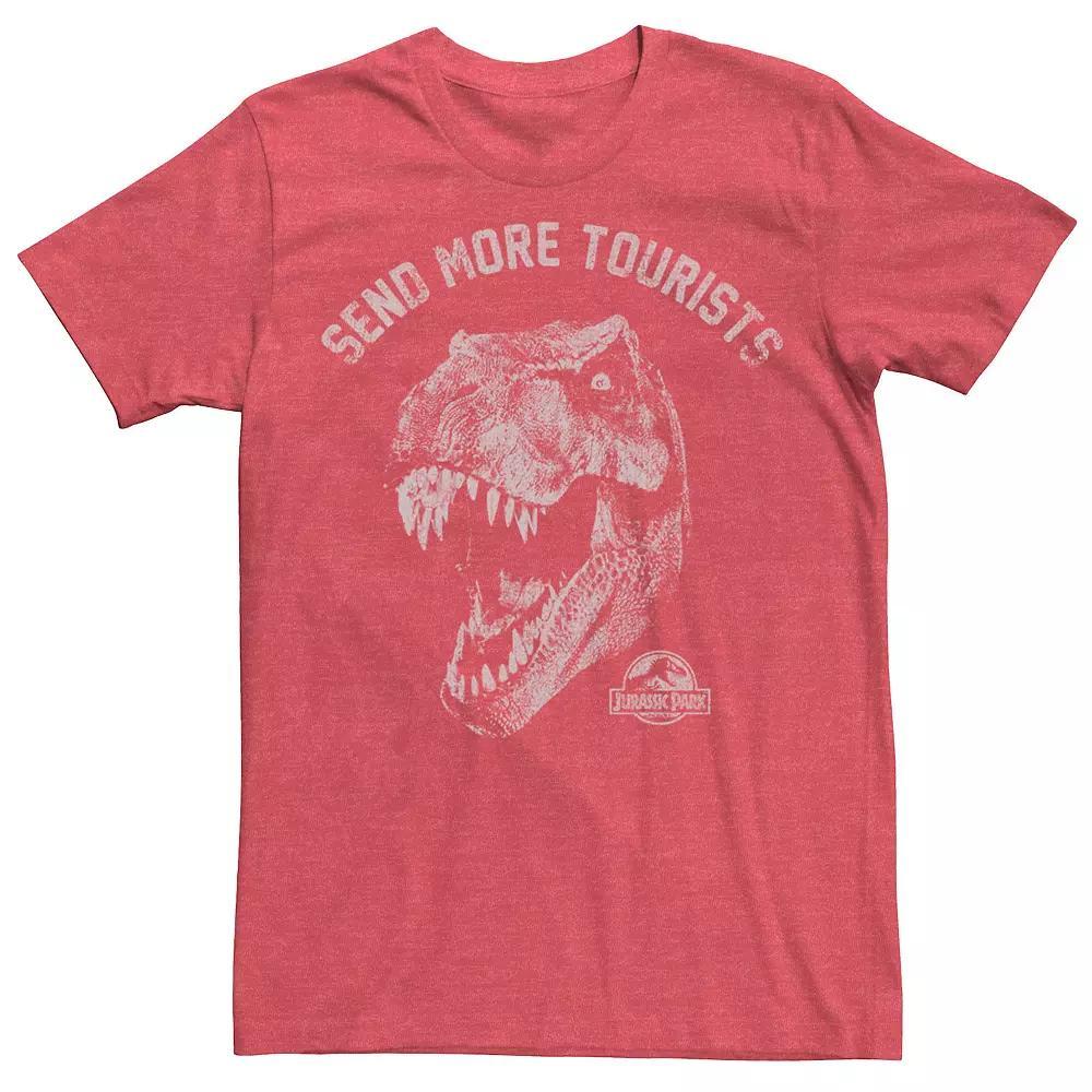 Men's Jurassic World Isla Nublar Raptor Beach Graphic Tee, Size: XL, Red Hthr Product Image