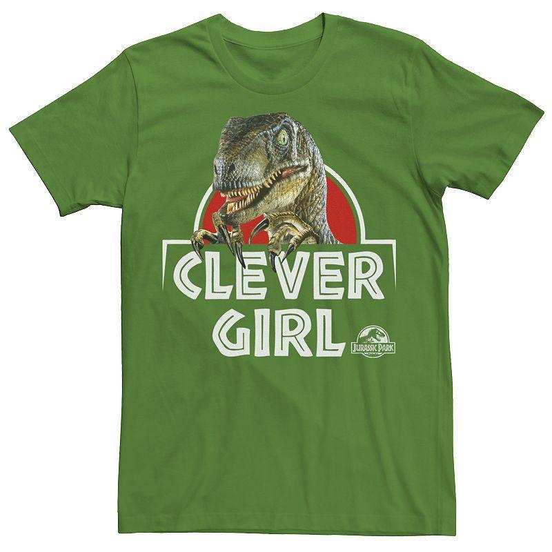 Men's Jurassic Park Velociraptor Real Clever Tee, Size: XL, Red Grey Product Image