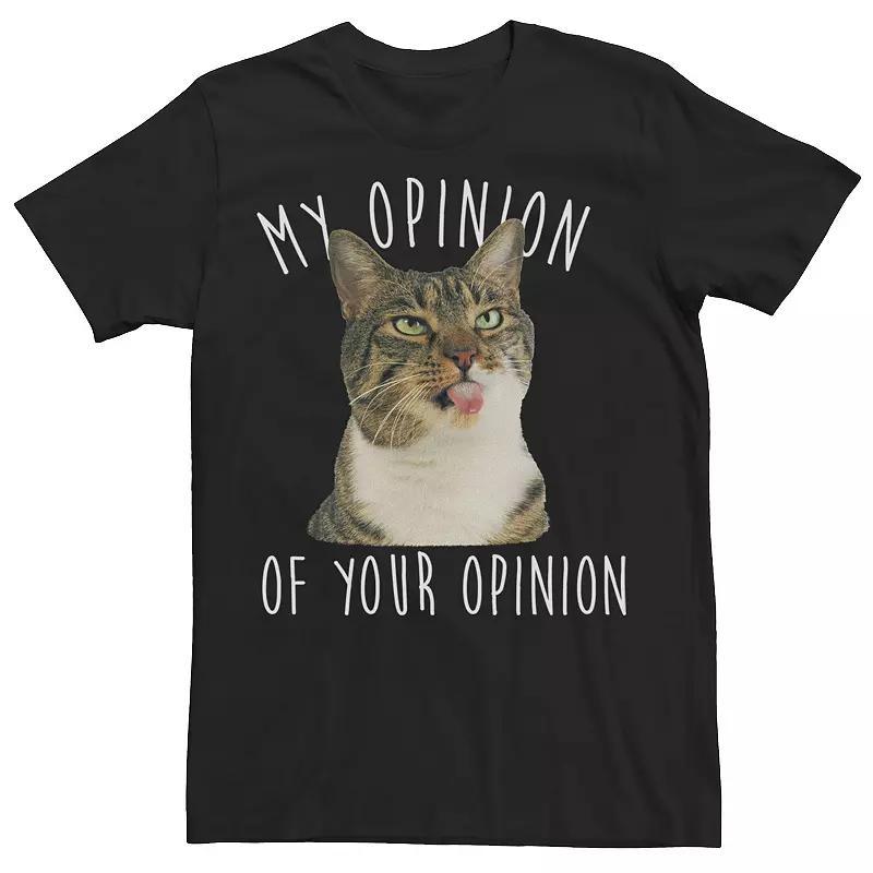 Men's My Opinion Graphic Tee, Size: XL, Black Product Image