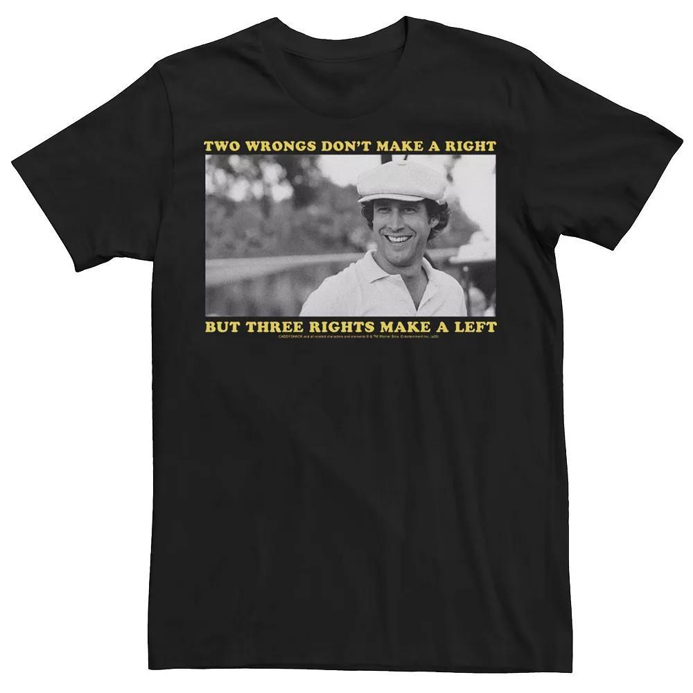 Men's Caddyshack Two Wrongs Movie Quote Memes Tee,  Product Image