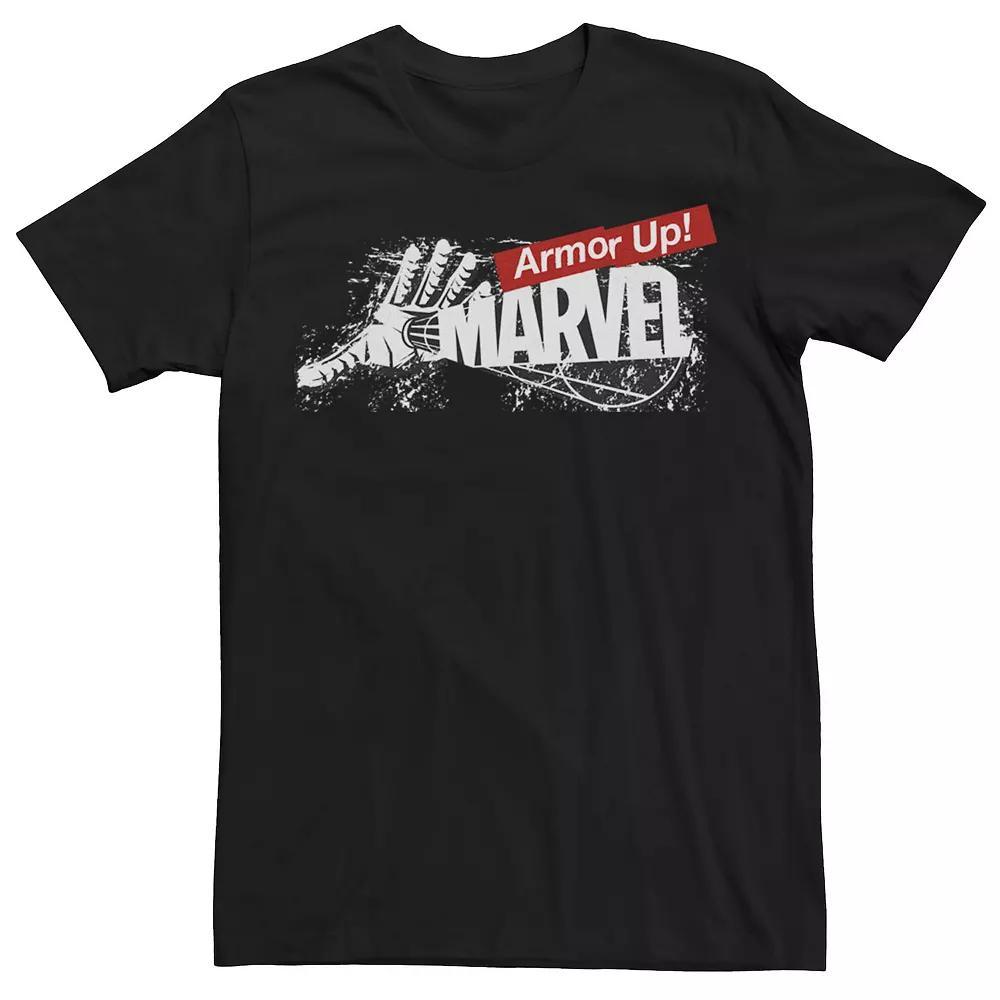 Men's Marvel Iron Man Armor Up! Arc Beam Logo Tee, Size: Large, Black Product Image