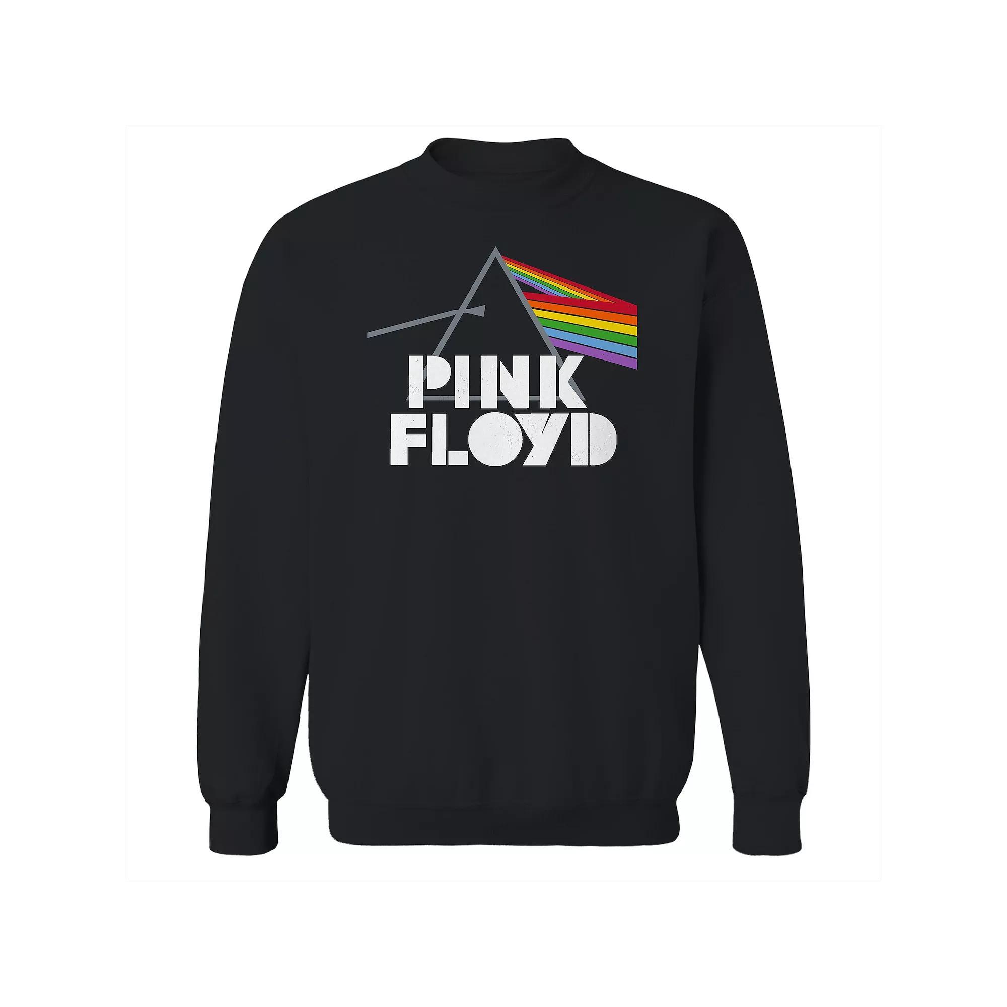 Men's Pink Floyd Prism Graphic Fleece Sweatshirt, Size: XXL, Black Product Image