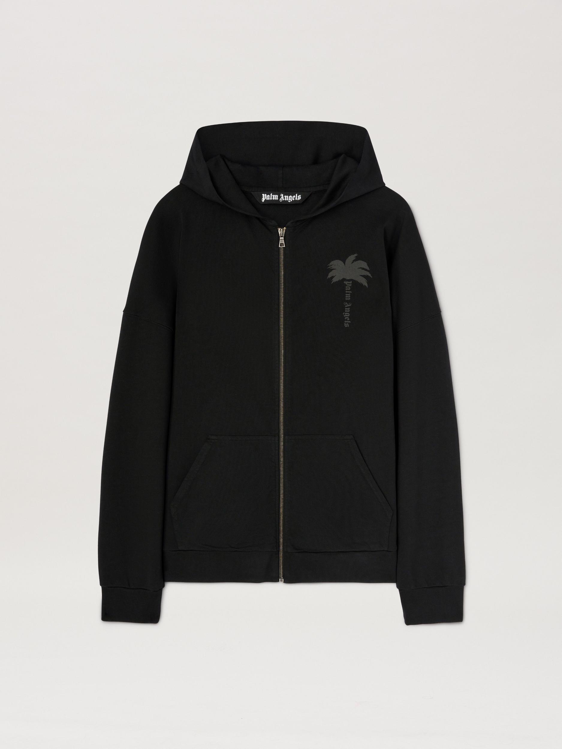 PALMS ZIPPED HOODY VINTAGE BLACK - VINTA Product Image