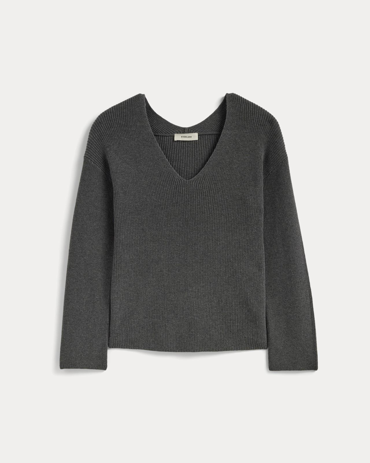 Womens Slouchy V-Neck in Everyday Cotton T-Shirt by Everlane Product Image