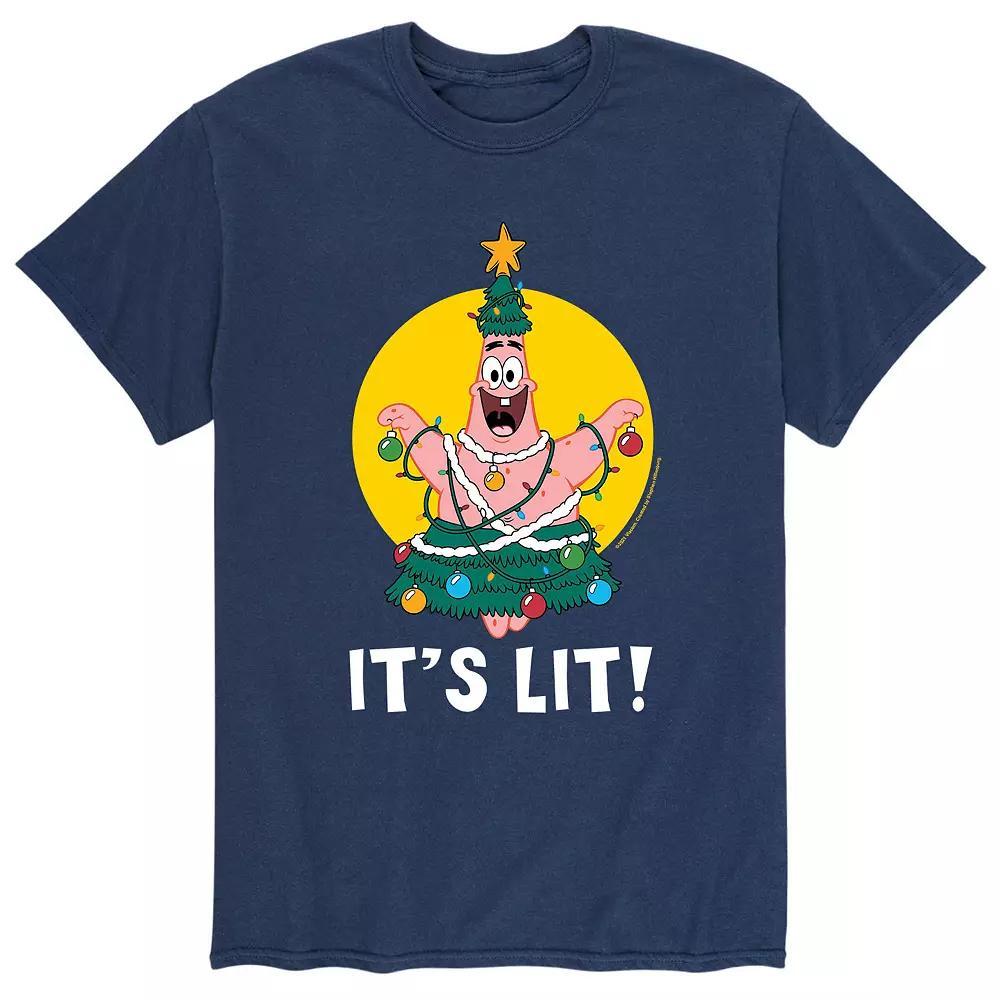 Men's SpongeBob SquarePants Patrick Lights Tee, Size: XXL, Blue Product Image