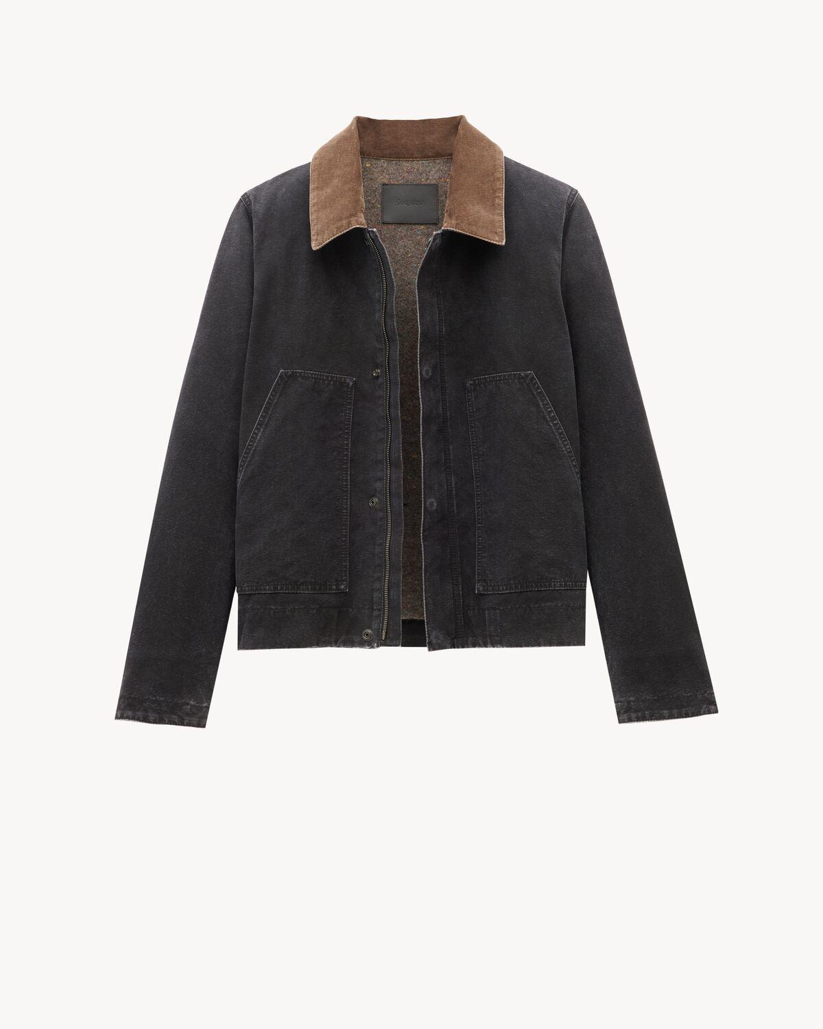 work jacket in cotton canvas and corduroy Product Image