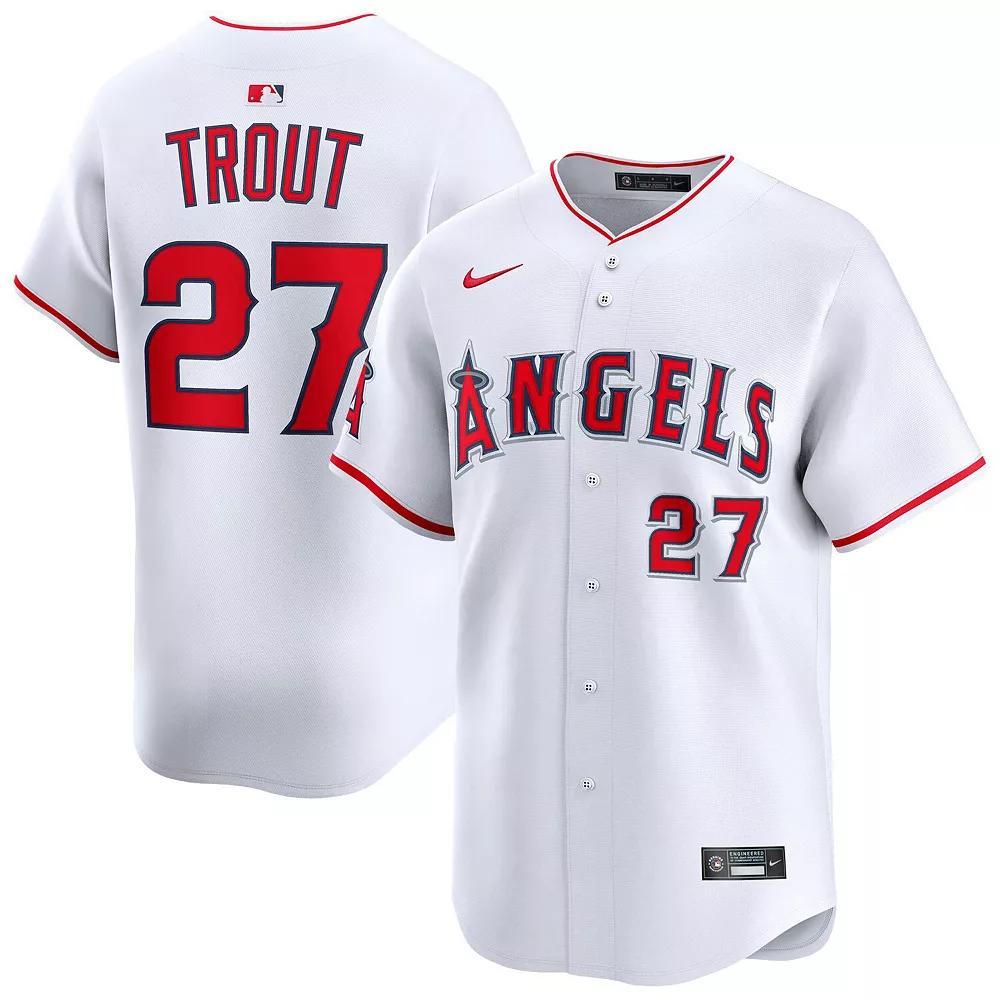 Men's Nike Mike Trout White Los Angeles Angels Home Limited Player Jersey,  Product Image