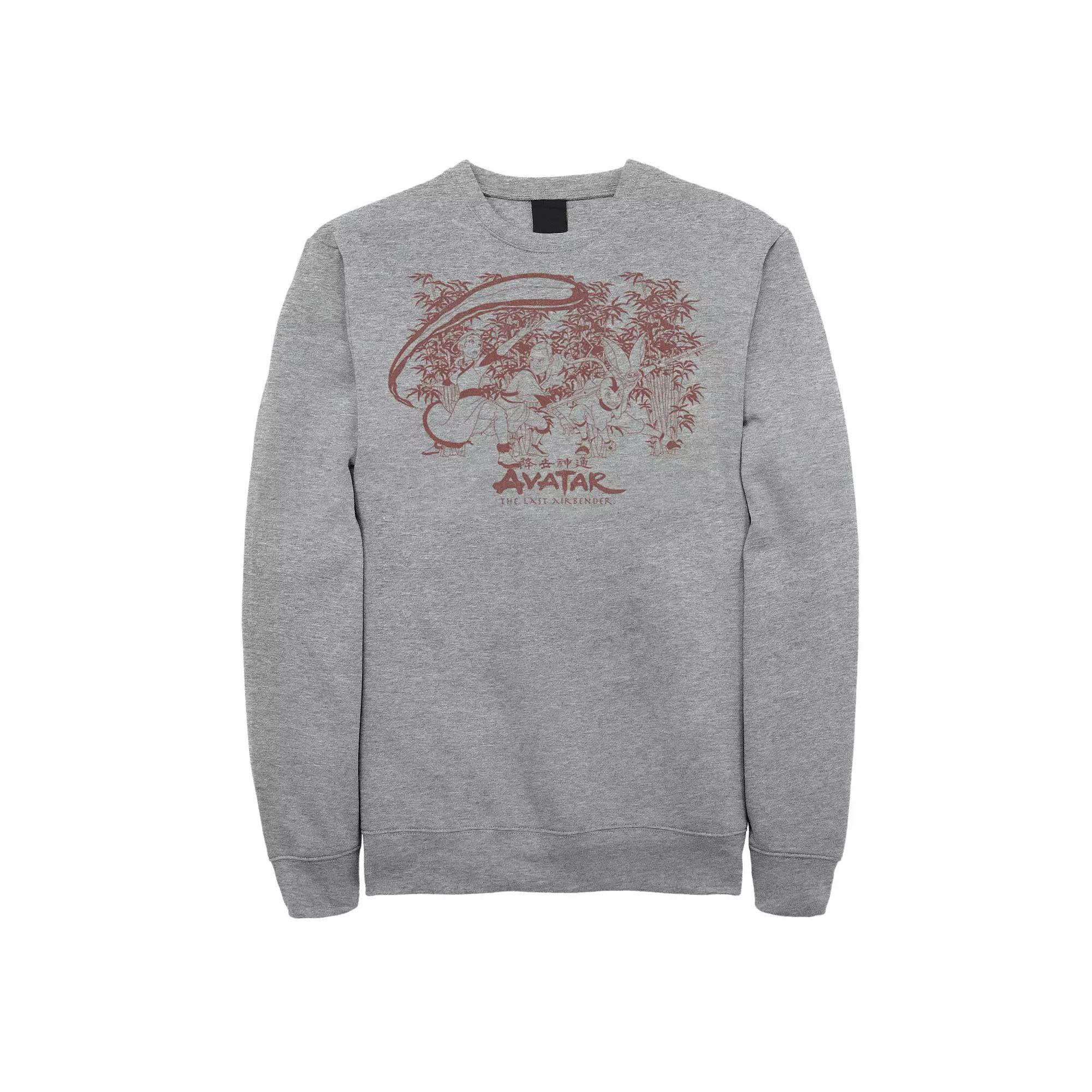 Men's Nickelodeon Avatar: The Last Airbender Group Action Pose Sweatshirt,  Product Image