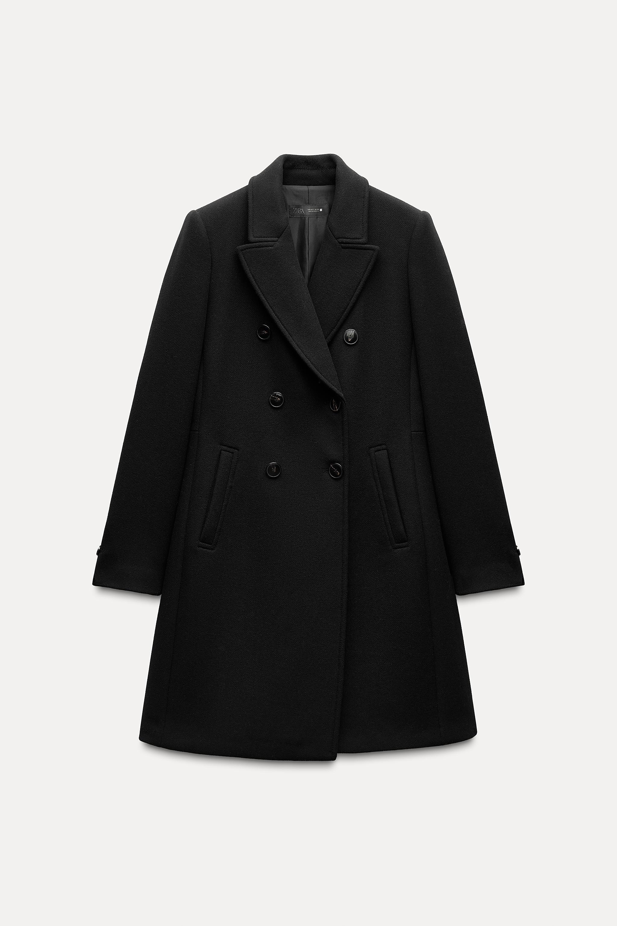 DOUBLE BREASTED WOOL BLEND COAT Product Image