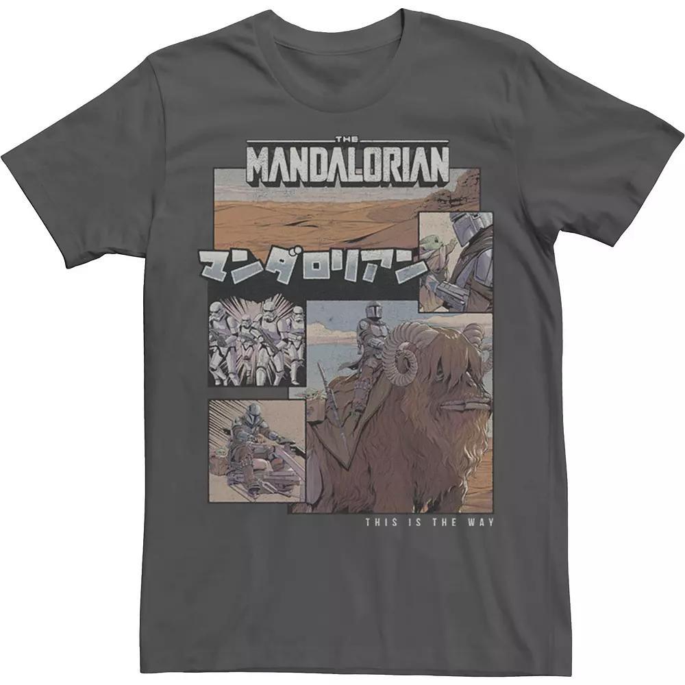 Men's Star Wars The Mandalorian Mando Comic Boxed Up Tee, Size: Small, Grey Product Image