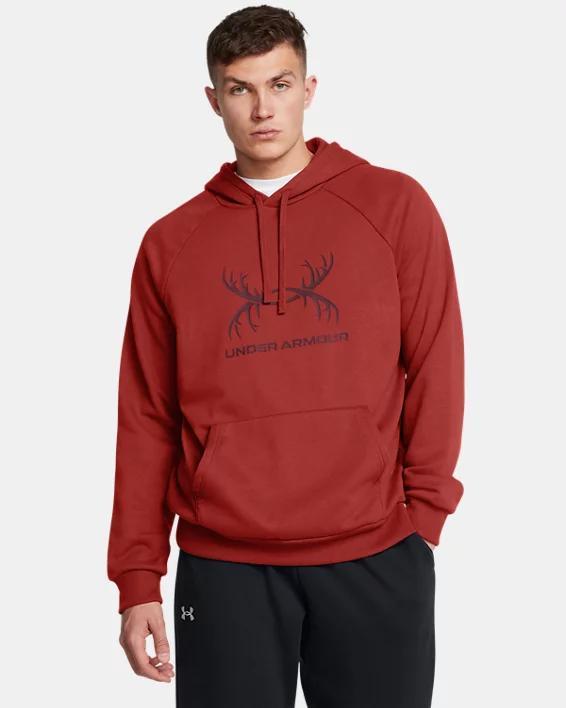 Mens UA Rival Fleece Antler Hoodie Product Image