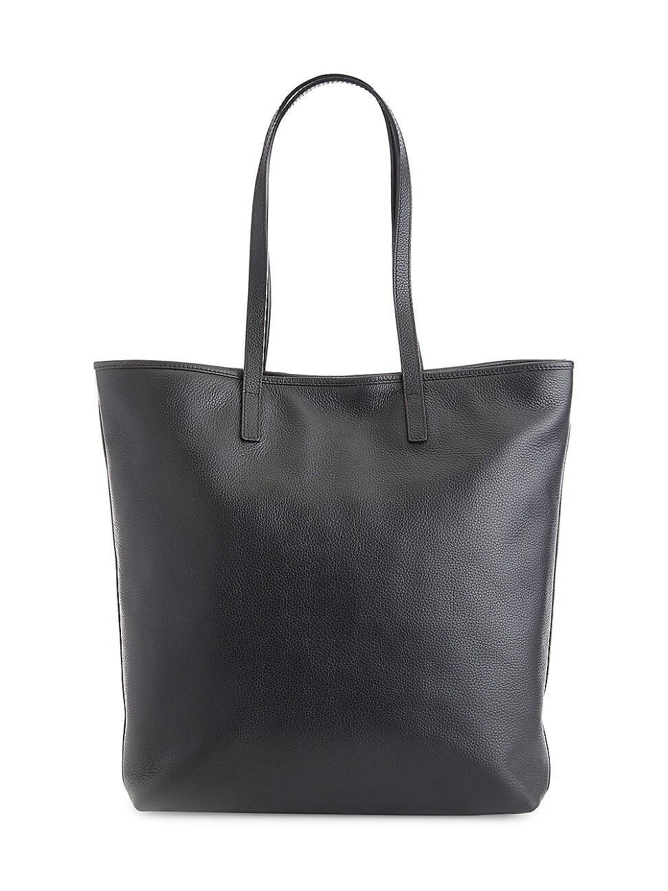 Royce New York Pebble Grain Leather Tall Tote Product Image