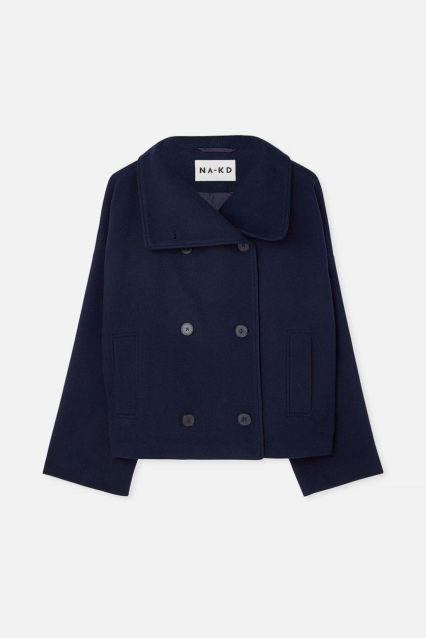 Double Breasted Short Coat Product Image