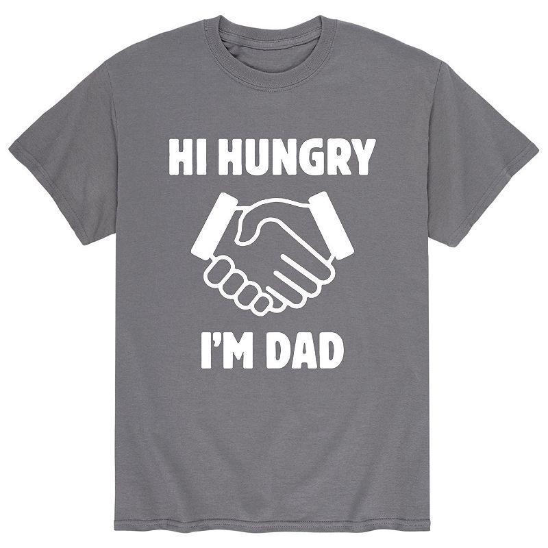 Men's Hi Hungry Im Dad Tee, Size: Medium, Grey Product Image