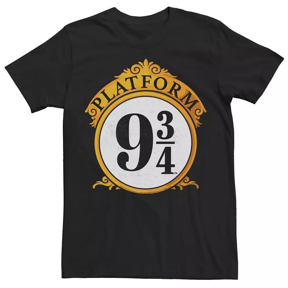 Men's Harry Potter Platform 9 &3/4 Sign Tee, Size: XXL, Black Product Image