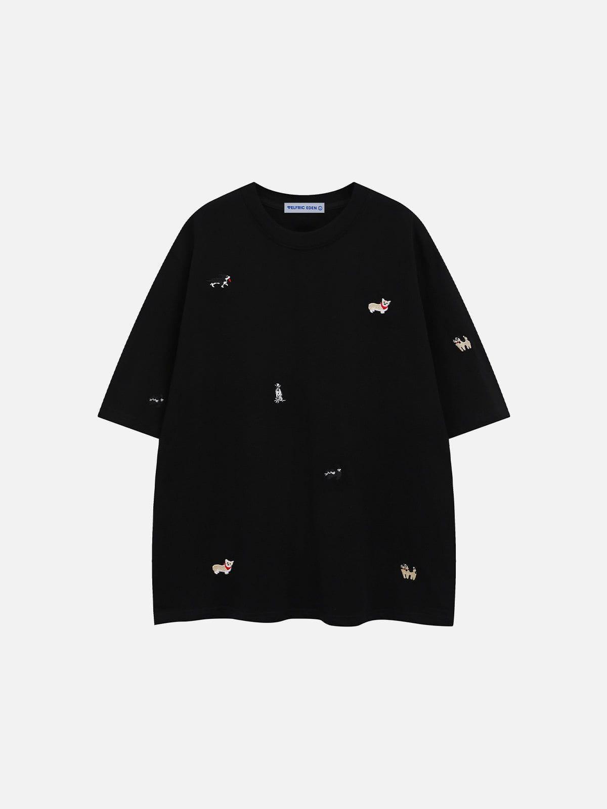 Aelfric Eden Cartoon Animal Embroidery Tee Product Image