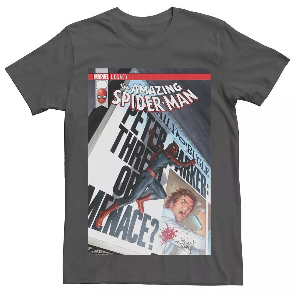 Men's Marvel's Spider-Man Bugle Newspaper Comic Cover Tee,  Product Image