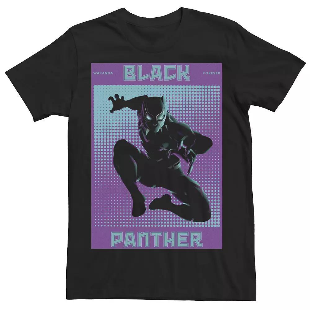 Men's Marvel Black Panther Halftone Pop Art Poster Tee, Size: XXL Product Image