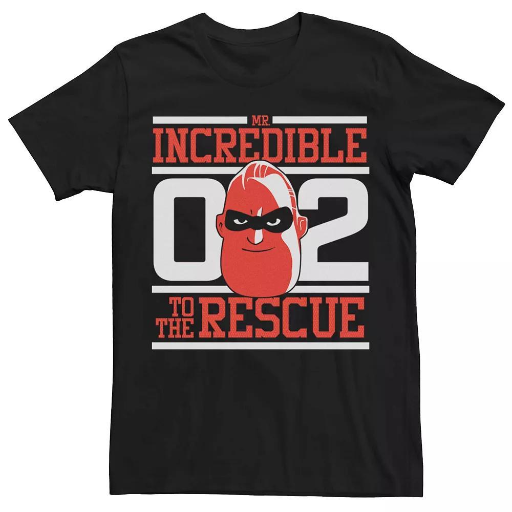 Men's Disney Pixar Incredibles 2 Mr. Incredible To The Rescue Graphic Tee, Size: 3XL, Black Product Image