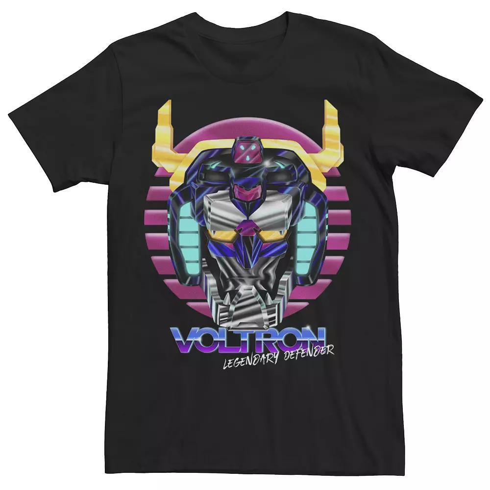 Men's Voltron: Legendary Defender Head On Graphic Short Sleeve Tee,  Product Image