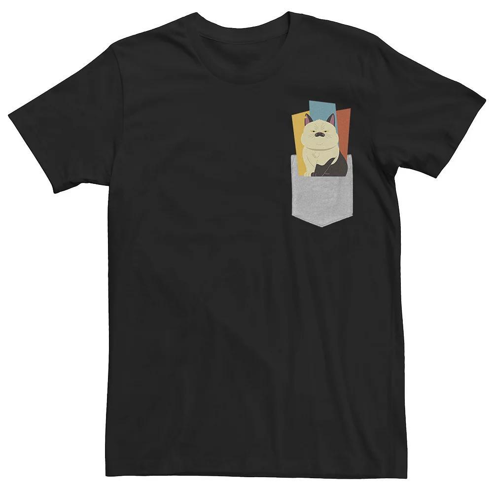 Disney / Pixar's Luca Machiavelli Men's Modern Left Chest Tee, Size: XS, Black Product Image