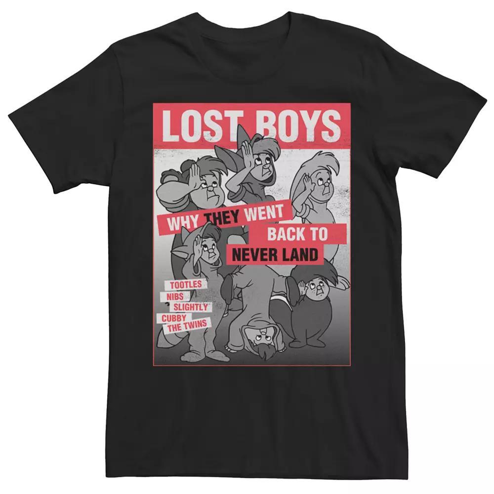 Disney's Peter Pan Lost Boys Vintage Poster Men's Tee,  Product Image