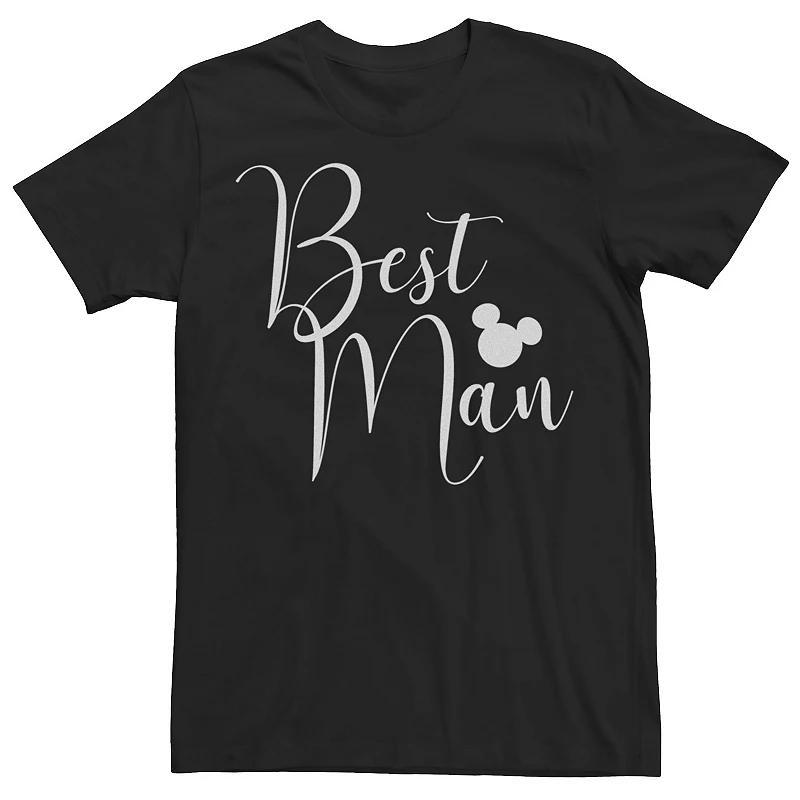 Disney's Mickey & Friends Men's Best Man Tee, Size: Medium, Grey Heather Product Image