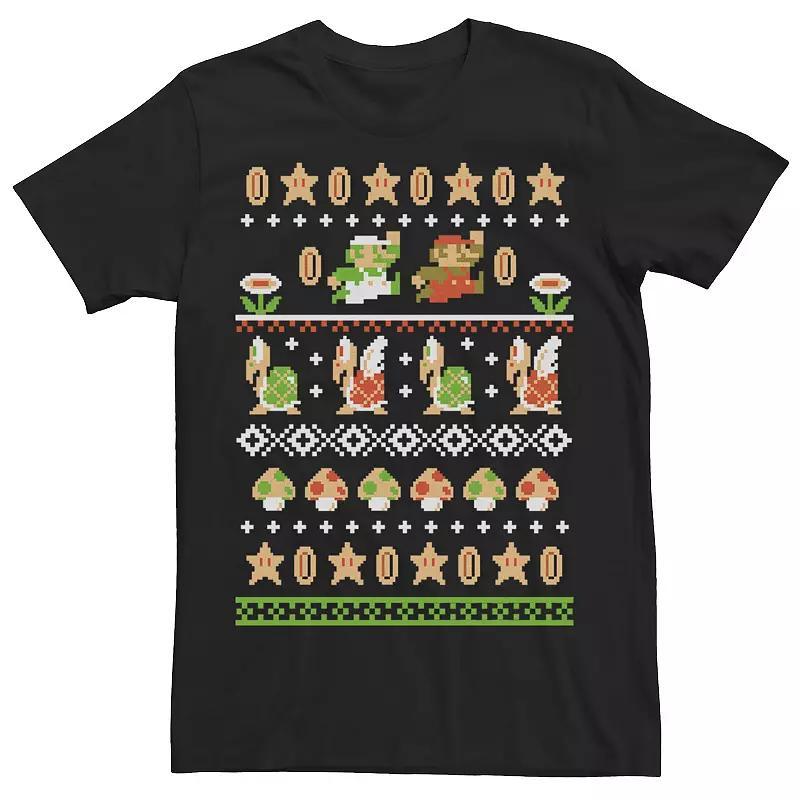 Mens Nintendo Super Mario Nordic Pattern Tee Product Image