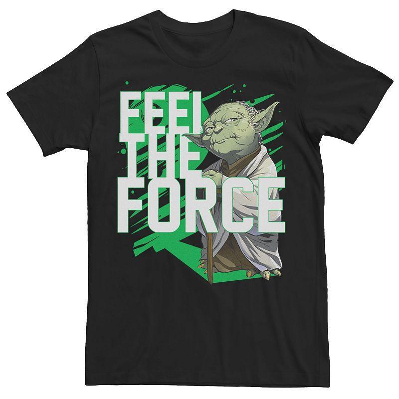 Mens Star Wars Yoda Feel The Force Graphic Tee Product Image