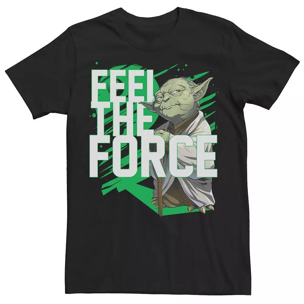 Men's Star Wars Yoda "Feel The Force" Graphic Tee,  Product Image