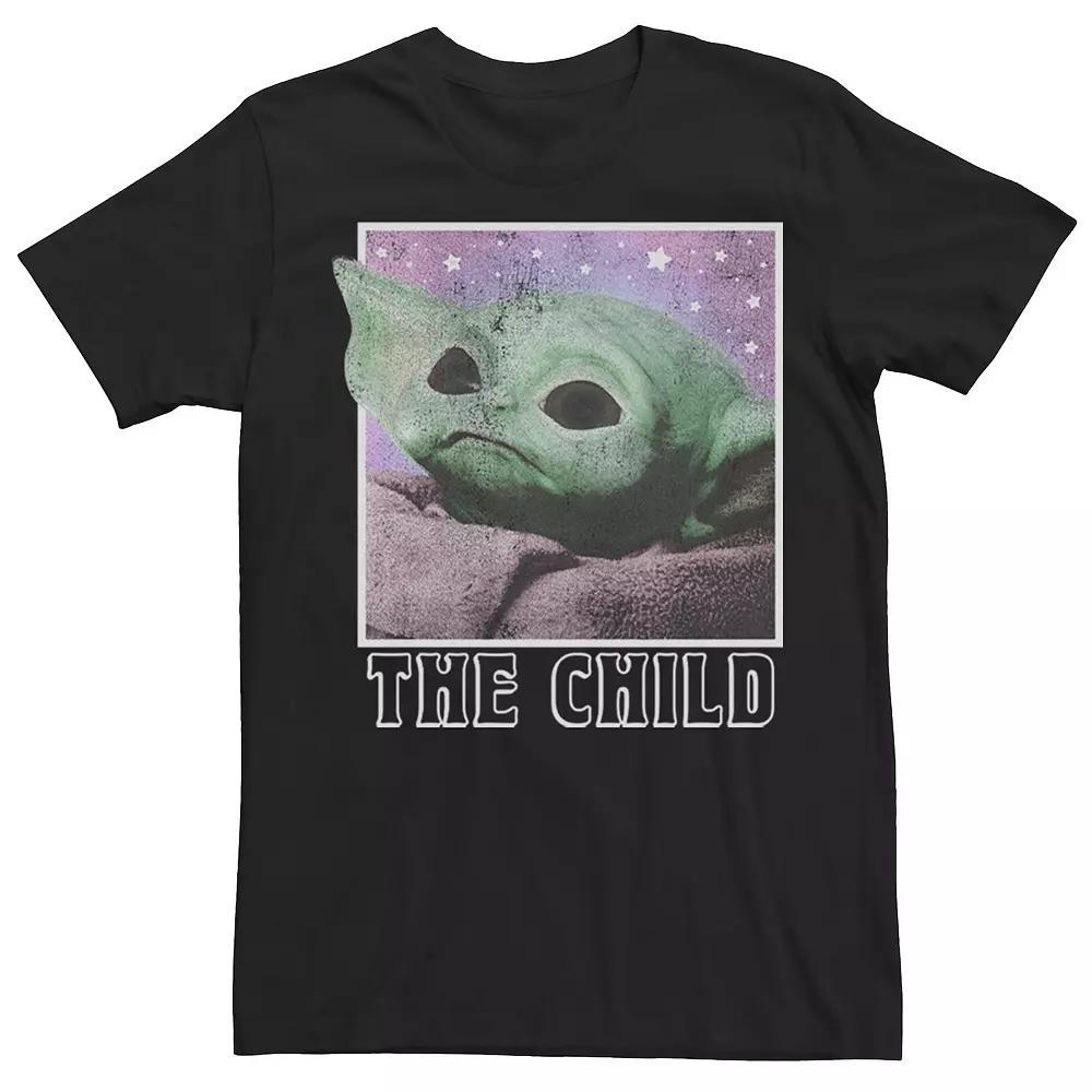 Men's Star Wars The Mandalorian Cosmic Child Galactic Tee, Size: Small, Grey Heather Product Image