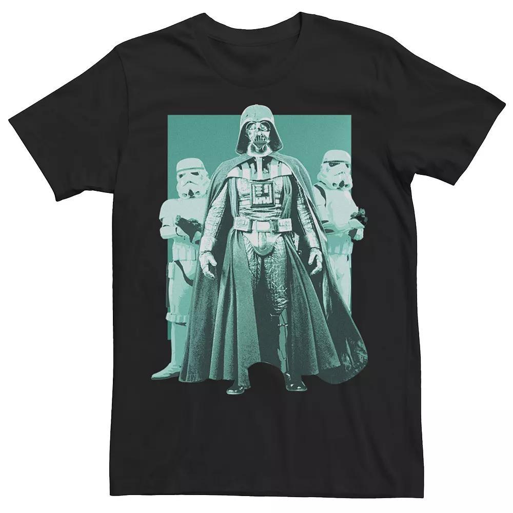 Men's Star Wars Darth Vader & Stormtroopers Portrait Tee, Size: Medium, Black Product Image